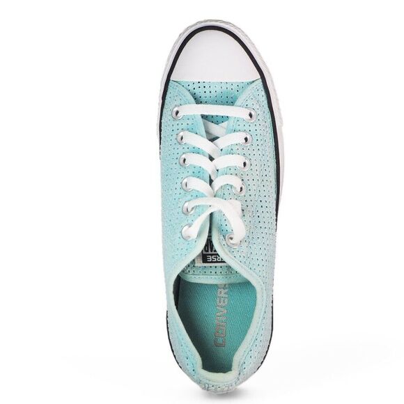 Converse Chuck Taylor All Star Ox Perf Motel Pool "Aqua Blue" 551623F Women's 9 - Picture 9 of 11